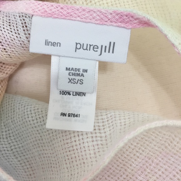 Pure Jill Multicolor Watercolors Linen Cover Up - Picture 4 of 7